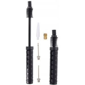 Fietspomp | Dunlop (4 ventieladapters, Zwart)