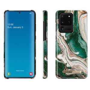 Samsung Galaxy S20 Ultra hoesje | iDeal of Sweden | Golden Jade Marble