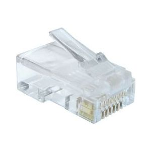 RJ45 krimp connectoren (UTP) voor CAT5/5e netwerkkabel (vast) - 100 stuks