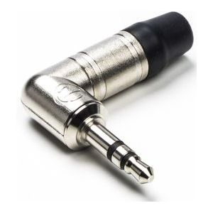 3.5 mm jack plug | Neutrik (Stereo, Metaal, Haaks, Mannelijk)