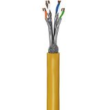 GHMT gecertificeerde CAT 8.1, S/FTP (PiMF), Netwerkkabel geel, 100 M - Netwerkkabel - Computerkabel - Kabel