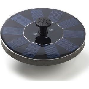 Lumineo - Solar Fontein - Zwart - Kunststof - D16 cm