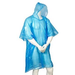 Regenponcho | Mirage | Rainfall (Unisize, Water- en winddicht, Blauw)