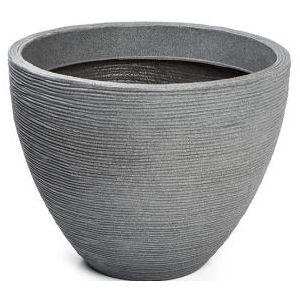 Bloempot | Gardalux | Ø 40 centimeter (Kunststof, Buiten, Grijs)