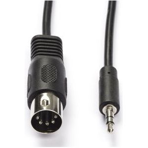 Din naar jack 3.5 mm kabel | Nedis | 2 meter (Stereo)