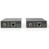 HDMI-Extender - Over Cat6 - tot 60 m - 4K@60Hz - 18 Gbps - Metaal - Antraciet