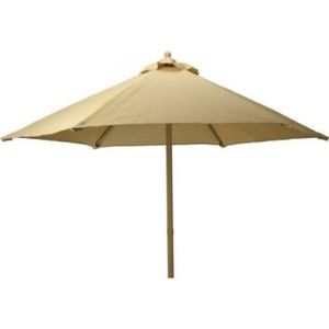 Parasol | Gardalux | Ø 210 cm (Beige, Rond, Polyester doek)