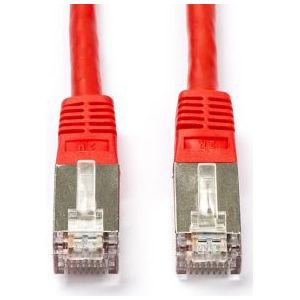 Netwerkkabel | Cat5e S/FTP | 10 meter (100% koper, Rood)