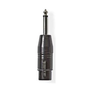 XLR (v) naar 6.35 mm jack (m) adapter | Nedis (Stereo, 3-pin)