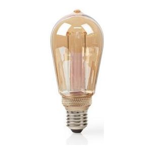 LED lamp E27 | Edison | Nedis (4W, 120lm, 1800K, Dimbaar, Goud)
