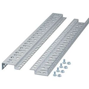 Montagerails Patchkast 19 inch | 6U (Universeel, Metaal, Verstelbaar)