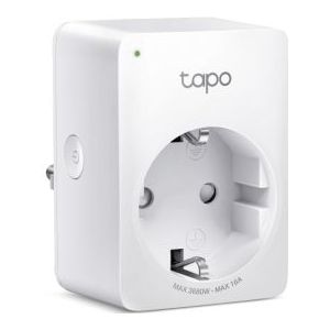 Slimme stekker | TP-Link Tapo (Wifi, Randaarde, 16A, Energiemeter)