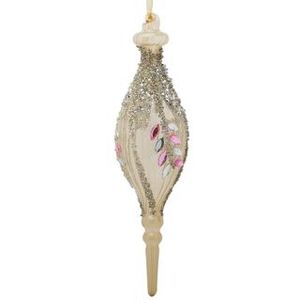Kerst ornamenten | IJspegel | 2 stuks (23 cm, Glas)