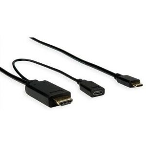 USB C naar HDMI kabel | Roline | 2 meter