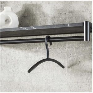 Garderobehanger ronde buis. VPE6 - Gun metal