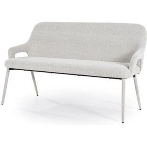By-Boo - Fika - Eetkamerbank - Beige - Stof/Metaal