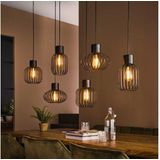 Hanglamp 3+3 mix metal - Charcoal