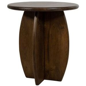 Bijzettafel Belly rond Ø50 cm mangohout - walnoot
