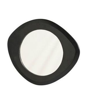 Spiegel - Flare - Zwart - Mangohout - 50 cm