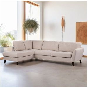 Hoekbank Lexington Links By-Olaf – Stof Inari Beige – 3-zits met hoek links – 278 x 196 cm