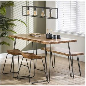 Eetkamertafel Timber acacia 130 cm - naturel