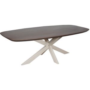 Eettafel Madison Walnut | 280 cm | Deens Ovaal | Poot Sand
