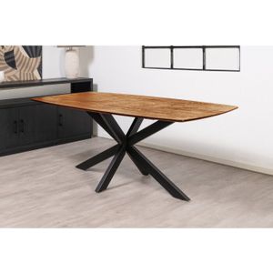 Eettafel Florence mangohout Deens ovaal 300x110 cm - Naturel | Sandblasted