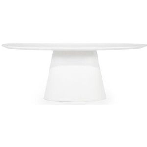 Eleonora - Elin Eettafel - Ovaal - Wit - Magnesium Oxide