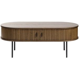 Salontafel Nola Ovaal 120x60 cm - Bruin | Meubelplaats