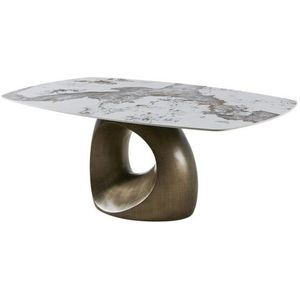 Castello - Eettafel - Ovaal - Keramiek - 200x120 cm - Mat Bronzen Onderstel