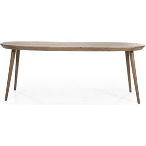 Eettafel Elijah Eiken 220x100cm - bruin | Eleonora