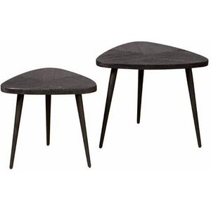 Tower Living - Viola - Salontafelset - Zwart - Driehoekvorm