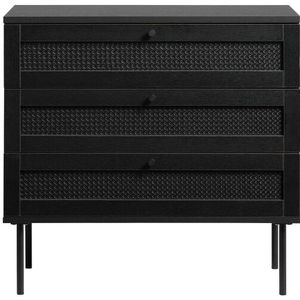 Giga Living - Dressoir Pensacola - Zwart - Melamine - 3 Lades