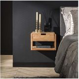 Nachtkastje Tenerife zwevend houten frame acacia