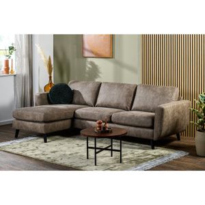 Hoekbank Zita stof Savannah - Taupe | BY-OLAF