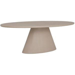 Mello - Eettafel - Ovaal - Betonlook - Beige - 200x110 cm
