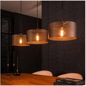 Hanglamp Mara round 3 lampen - Artic zwart