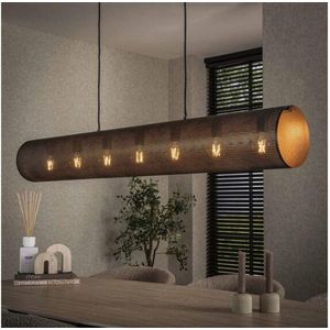 Hanglamp 7L koker XL mesh - Artic zwart