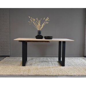Eettafel Silje uitschuifbaar Eiken-210 x cm - Onbehandeld | Meubelplaats