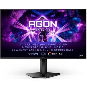 MON AOC 27Inch OLED 240HZ 2XDP 2X USB3.2 QUAD HD OPEN BOX