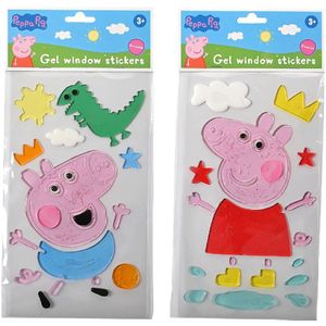 Peppa Pig Gel Raamstickers Verschillende Uitvoeringen