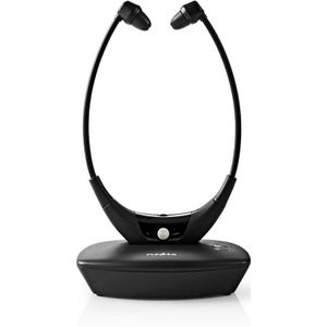 Nedis HPRF010BK Draadloze Koptelefoon Radiofrequentie (rf) In-ear Oplaadstation Black