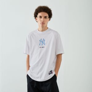 Champion Tee Shirt New York Yankees  Wit/blauw  Heren