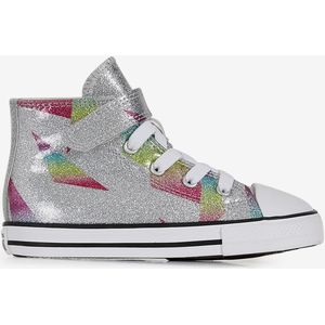 Sneakers Converse Chuck Taylor All Star Hi Glitter Cf- Baby  Zilverkleur/wit  Unisex