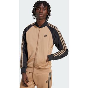adidas  Jacket Fz Superstar Beige/zwart Heren