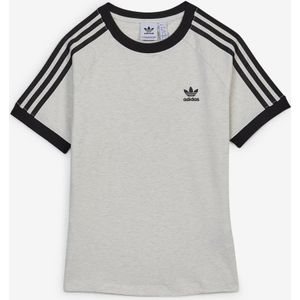 adidas  Tee Shirt 3 Stripes Wit/zwart Dames