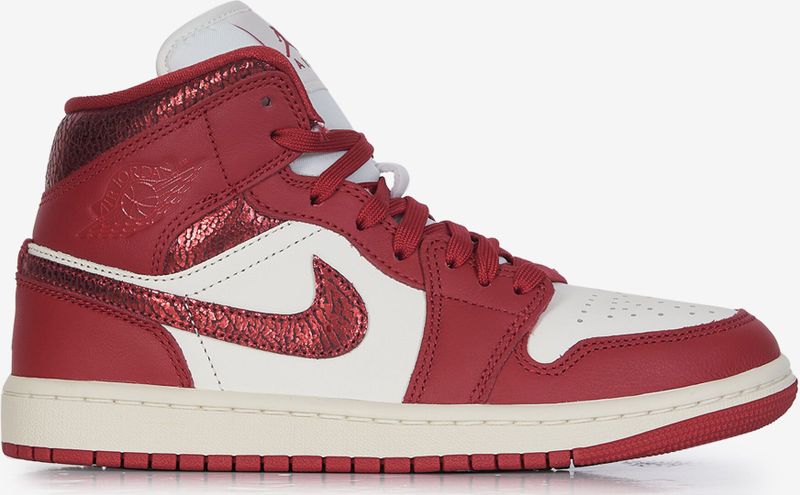 Air Jordan - 1 Mid SE - Damesschoenen - Wit - Echt Leer