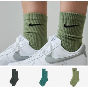 Nike Sokken X3 Crew Solid Color  Grijs  Dames