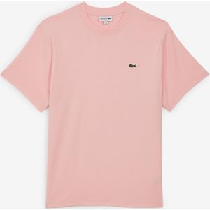 Lacoste Tee Shirt Classic Small Logo  Roze  Heren