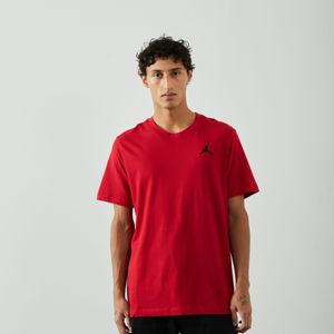 Jordan Tee Shirt Jumpman Embroidery  Rood/zwart  Heren